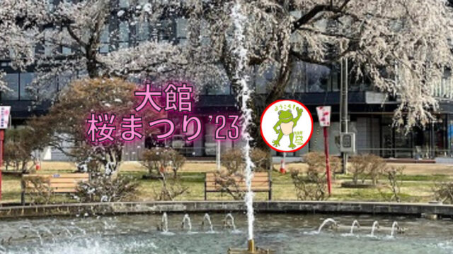 ブログ　アイキャッチ　大館 桜まつり’23